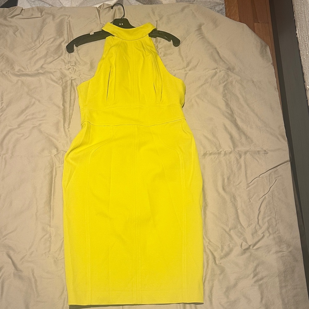 Karen Millen Bright Yellow Dress